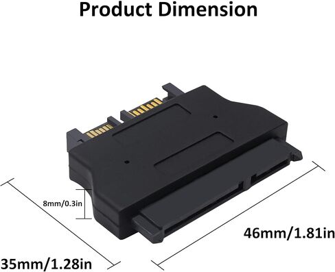 Slimline SATA 13Pin Male to 22Pin Female Converter Adapter in Saudi Arabia