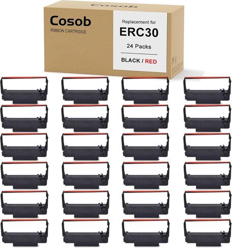 بديل لـ ERC30 ERC-30 ERC 30 34 38 شريط أسود وأحمر 24 حزمة in Kuwait