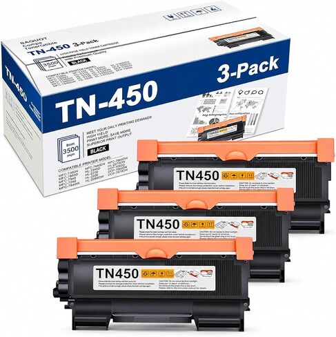 TN450 Toner Cartridge Black High Yield 2-Pack Replacement for Brother TN450 in Saudi Arabia
