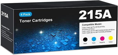 215A Toner Cartridges M183fw for HP 215A toner cartridges 4 pack, M183fw M182 M155 toner cartridges, HP215A Toner 215 for HP Color Laser Jet Pro MFP M183fw M183fdw M182 M182n M182nw M155 M155a M155dw in Saudi Arabia