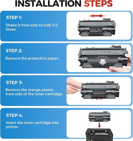 80A Toner Cartridge for HP Printer Pro 400 M401n M401dn CF280X CF280A 2 PK in Saudi Arabia