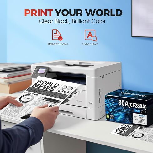 80A Toner Cartridge for HP Printer Pro 400 M401n M401dn CF280X CF280A 2 PK in Saudi Arabia