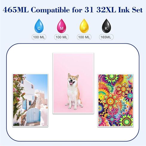 Compatible with HP 31 32XL Ink Bottle Smart Tank 7301 7602 5000 6001 5101 in Saudi Arabia