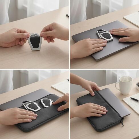 Foldable Aluminum Alloy Laptop Stand with Heat Dissipation Design for Home Office Desk Setup Suitable for Pro and Tablet Use in Saudi Arabia