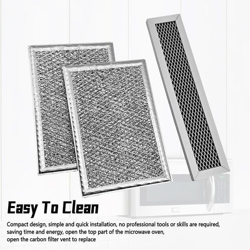 FGMV17WNVFA Microwave Grease and Charcoal Filter Kit, Pack of 3 in Kuwait
