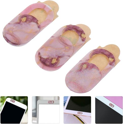 OUNONA 3pcs Pink Sliding Webcam Cover for Laptop and Phone Lightweight Abs Camera Privacy Protection with Easy Slide Design for Enhanced Privacy in Kuwait