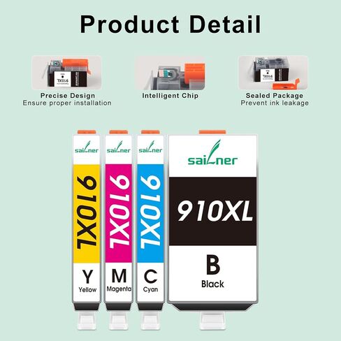 SAILNER 910XL Ink Cartridge Replaced for HP 910XL Ink Cartridges Combo Pack in Saudi Arabia