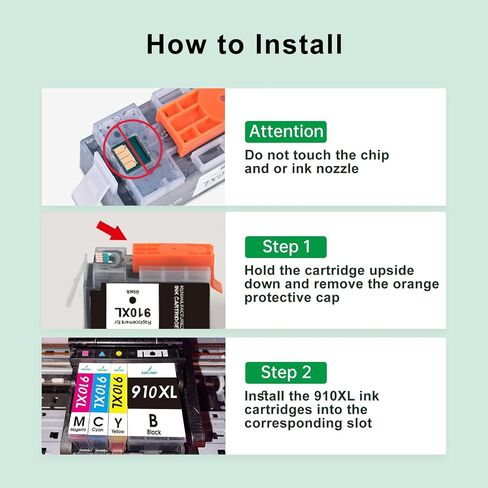 SAILNER 910XL Ink Cartridge Replaced for HP 910XL Ink Cartridges Combo Pack in Saudi Arabia