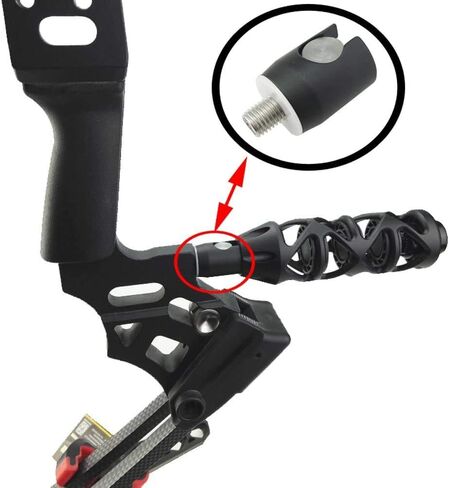 SHARROW Archery Bow Stabilizer Quick Disconnect Adapter Adjustable Mounting Bracket Balancing Adapter for Recurve Compound Bow in Kuwait