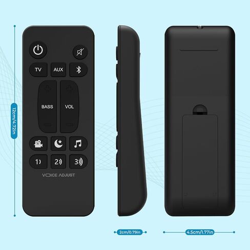 Replacement Universal Polk Soundbar Remote for Polk Audio Signa S1/S2/S3/S4 Ultra-Slim Sound Bar, RE6214-1 RE62141, No Programming Required in Saudi Arabia
