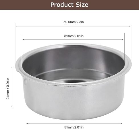 51mm Double Cup Espresso Filter Basket for CASABREWS 3700 Essential in Saudi Arabia
