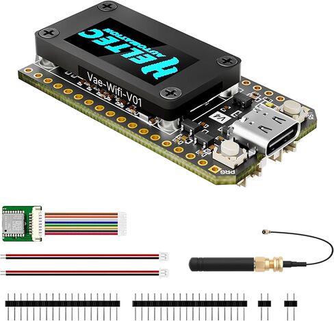 Heltec ESP32 LoRa 32 V4 Development Board with OLED Display Glue Antenna with GNSS Upgraded ESP32 S3 SX1262 27dBm High Power Chip for WiFi Meshtastic IoT Devices Arduino Wireless Communication in Saudi Arabia