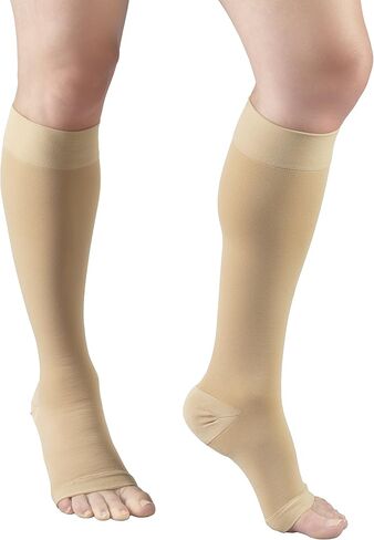 Truform 20-30 mmHg Compression Stockings for Men and Women, Knee High Length, Open Toe in Kuwait