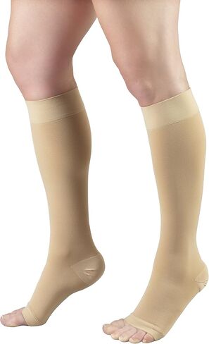 Truform 20-30 mmHg Compression Stockings for Men and Women, Knee High Length, Open Toe in Kuwait
