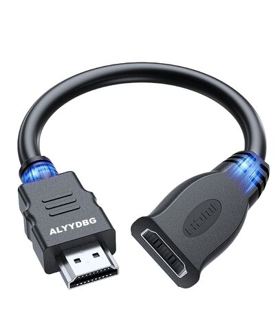 HDMI Extension Cable, 0.5ft HDMI Male to Female Extender Cable Support 3D HDR 4K@60Hz 2K@240Hz for PS 5/4 Xbox Swtich 2 ChromeCast Roku Stick Blu Ray Player HDTV Laptop PC in Saudi Arabia