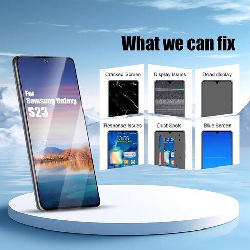 for Samsung Galaxy S23 LCD Screen Replacement Touch Digitizer Display Assembly with Frame for Samsung Galaxy SM-S911B SM-S911U with Repair Parts Kits(Black, No Fingerprint)【US Version】 in Saudi Arabia