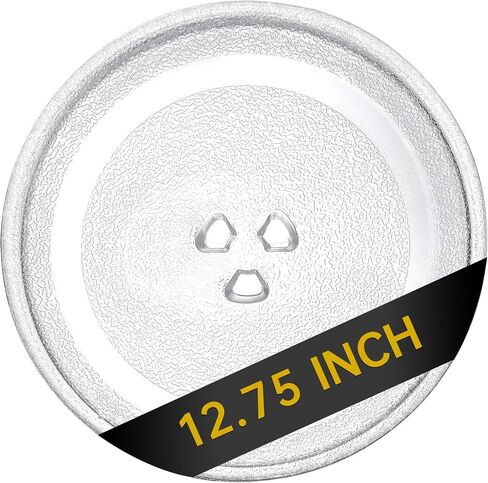 12.75" Microwave Glass Turntable Plate, 12.75" / 32.4cm Microwave Tray Replacement Glass Plate, Glass Tray Replacement for LG, GE, Magic Chef, Hotpoint, Panasonic, Kenmore, etc in Saudi Arabia