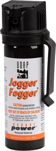 UDAP 3C Pepper Power Jogger Fogger Pepper Spray مع مشبك للنساء والرجال والعدائين وراكبي الدراجات، دفاع ذاتي مضغوط ساخن OC، نمط انفجار قوي، حاجز ضباب 10 أقدام، 1.9 أونصة in Kuwait