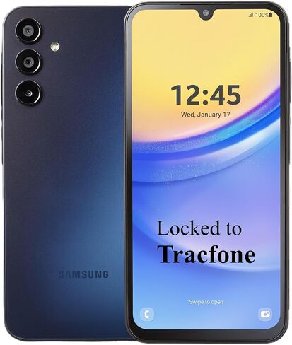 Tracfone Samsung Galaxy A15 5G Phone - 64GB, $20 30-Day Plan, Black in Kuwait