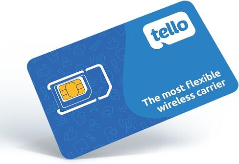 Tello Mobile - US Prepaid SIM Card (3 in 1) | Bring Your Own Phone Kit | Phone Plans Starting at $5/mo up to $25/mo | Nation-Wide 4G LTE/5G Coverage in Saudi Arabia