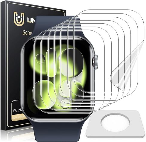 UniqueMe 6 Pack for Apple Watch 40mm SE 3/SE 2/SE Screen Protector | Series 6/5/4 Screen Protector, Anti-Scratch, Non-Bubbles, Soft HD, TPU Clear Film, for iWatch 40mm in Kuwait