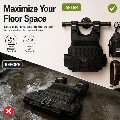 Ronyes Wall Mount Plate Carrier Hanger, Weighted Vest & Plate Rack in Saudi Arabia