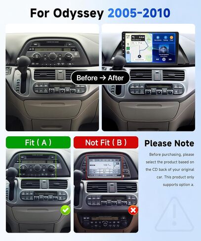 8Core 4G+64G for Honda Odyssey 2005-2010 Radio in Saudi Arabia