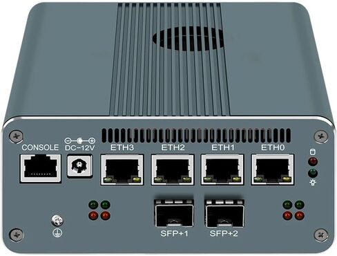 Firewall Appliance Mini PC, Intel Pentium 8505 Quad Core 10G*2 4xIntel I226 2.5G Ethernet VPN Soft Routing,2*USB3.2 1*TF Slot 2*SATA 1*M.2 NVMe x4 8/16/32/64GB DDR5 M.2 Nvme (NO RAM NO SSD) in Kuwait