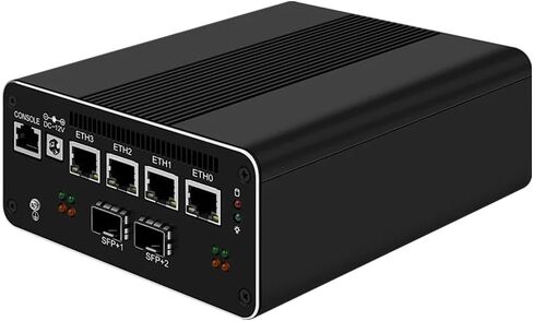 Firewall Appliance Mini PC, Intel Pentium 8505 Quad Core 10G*2 4xIntel I226 2.5G Ethernet VPN Soft Routing,2*USB3.2 1*TF Slot 2*SATA 1*M.2 NVMe x4 8/16/32/64GB DDR5 M.2 Nvme (NO RAM NO SSD) in Kuwait