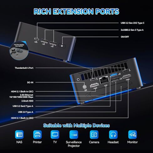 انتل NUC 14 Pro، ASUS NUC 14 Pro NUC14RVH Revel Canyon AI Mini PC in Kuwait
