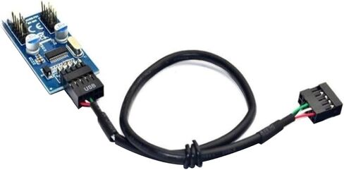 كابل داخلي USB 2.0 9 Pin إلى Dual 9 Pin Splitter in Kuwait