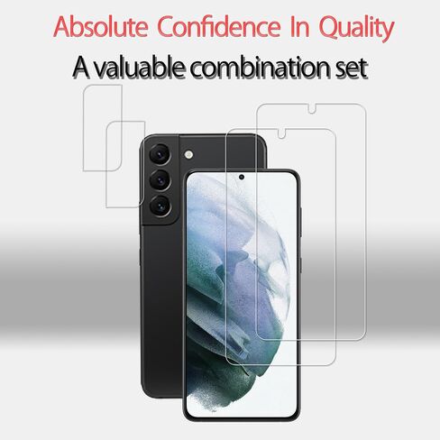 Designed For Samsung Galaxy S21 + Plus 5G Tempered Glass Screen Protector 2-Pack Camera Lens Protector Film 2-Pack in Kuwait