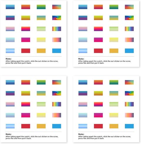 32 Piece Color Gradient Lens Filter Set for Casio AE-1200 Watch, 8 Vibrant in Saudi Arabia