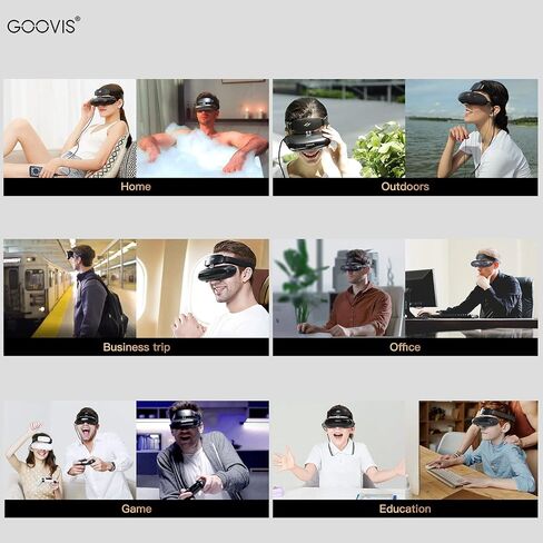 GOOVIS Young T2 Meta -Universe None VR HMD Monitor with HD M-OLED Display, Portable Privacy Cinema for Movies, Compatible with Laptop PC Xbox Drone PS4 PS5 Nintendo Games Set-top Box Smartphone in Saudi Arabia
