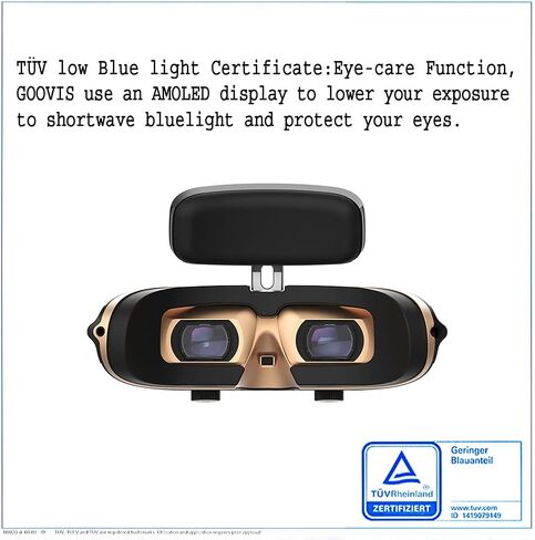 GOOVIS Young T2 Meta -Universe None VR HMD Monitor with HD M-OLED Display, Portable Privacy Cinema for Movies, Compatible with Laptop PC Xbox Drone PS4 PS5 Nintendo Games Set-top Box Smartphone in Saudi Arabia