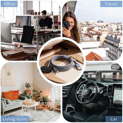 TOAOB 2-in-1 Charger Cable Compatible with Fitbit Air and Phone in Saudi Arabia