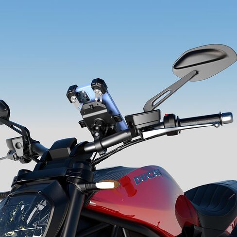 iMESTOU Motorcycle Wireless USB C Charger Phone Mount in Kuwait