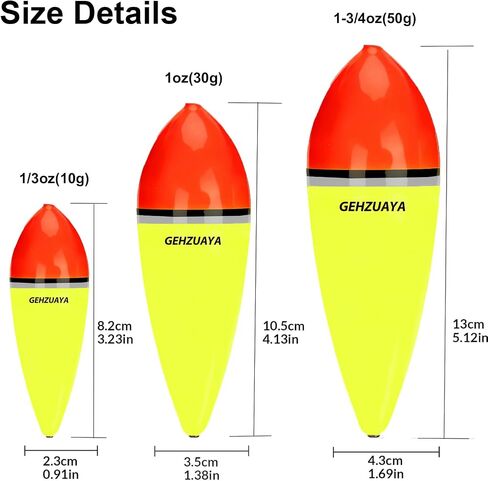 Slip Fishing Bobbers & Floats for Steelhead Float Rigs Versatile Float Rigs for Freshwater & Saltwater 1/3oz,1oz,1-3/4oz in Saudi Arabia