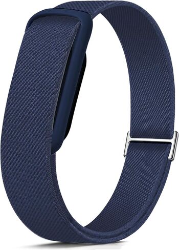 HSWAI Elastic Sport Nylon Compatible with Google Fitbit Air Band, Adjustable Breathable Replacement Wristband Strap for Women Men in Kuwait
