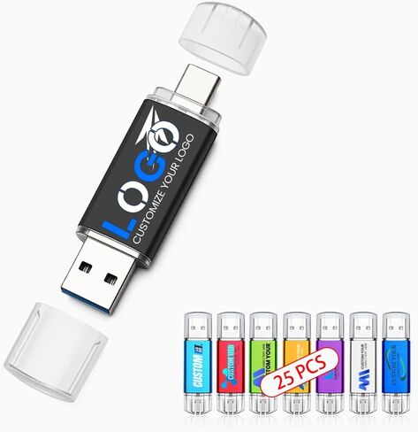 8GB 10PCS Custom USB 3.0 Type C Flash Drive, Dual USB Bulk for PC/Phone in Saudi Arabia