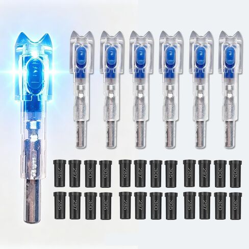 6 قطعة Nocks مضاءة Led للسهام بقطر داخلي .285 .297 .300 .305 in Kuwait