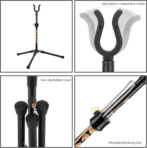 Archery Bow Stand Pure Carbon Foldable Tripod Bow Holder Lightweight Equipment for Recurve Bow Traditional Bow Longbow in Kuwait