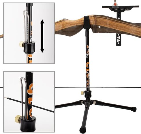 Archery Bow Stand Pure Carbon Foldable Tripod Bow Holder Lightweight Equipment for Recurve Bow Traditional Bow Longbow in Kuwait