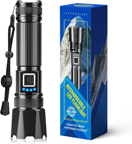 RECHOO Rechargeable Flashlights Super Bright High Lumens Flashlight in Saudi Arabia