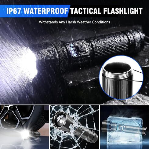 RECHOO Rechargeable Flashlights Super Bright High Lumens Flashlight in Saudi Arabia