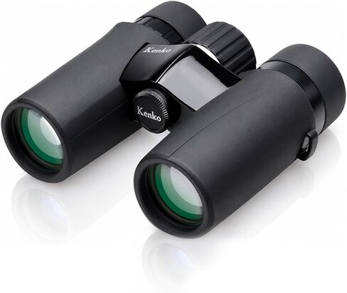 Kenko Compact Binocular Ultraview EX Compact 8x32, Roof Prism, Water Proof IPX7, Lightweight, for Outdoor, Concert, Sports Watching, Black, 406960 in Kuwait
