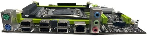 X79G Motherboard+ Cable+Bezel LGA2011 4XDDR3 RECC Slot M.2 NVME PCI-E X16 6XUSB2.0 SATA3.0 Server Game Motherboard, Black&Green, 500343008 in Saudi Arabia