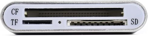 USB 3.0 3 in 1 Card Reader for Pc, Aluminum Silver in Saudi Arabia