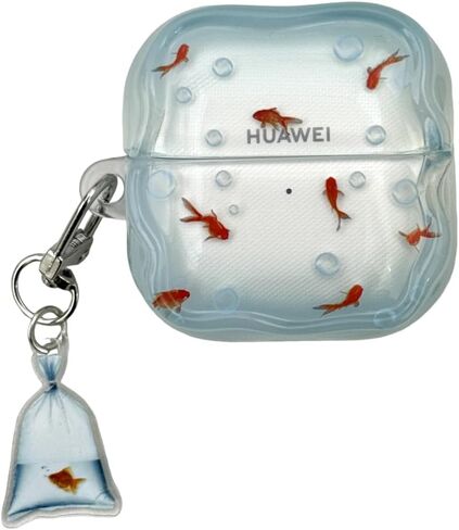 جراب Huawei Freeclip 2 لطيف، مثير للاهتمام Koi/Horse/Xianhe Tower نمط تصميم سماعة رأس بلوتوث لاسلكية غطاء حماية TPU للأولاد والبنات (برج Xianhe) in Saudi Arabia
