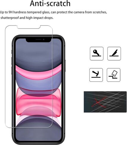 Easy Alignment Frame Designed For iPhone 11 Tempered Glass Screen Protector 2-Pack Camera Lens Protector Film 2-Pack in Kuwait